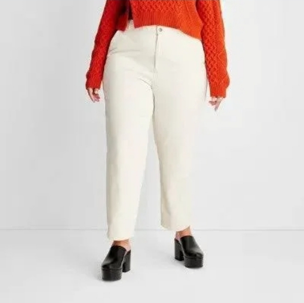 Future Collective with Reese Women's Yoke Seam Straight Denim Pant